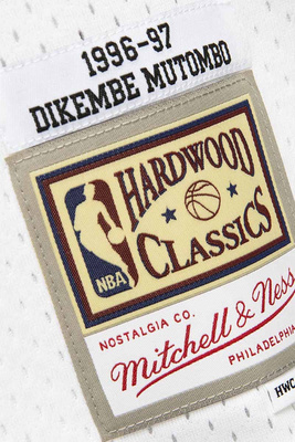 Mitchell & Ness Atlanta Hawks #55 Dikembe Mutombo Swingman Jersey white