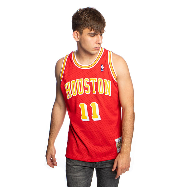 Koszulka Mitchell & Ness Houston Rockets #11 Yao Ming czerwona Swingman Jersey