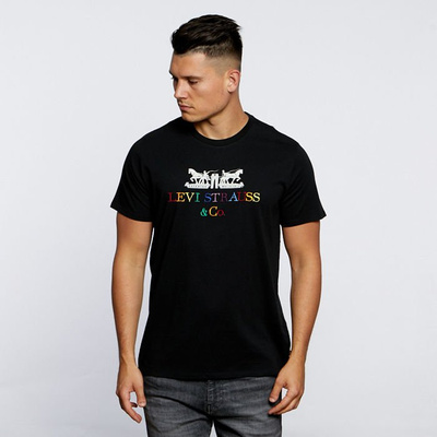 Koszulka Levi's 2-Horse Graphic Tee black
