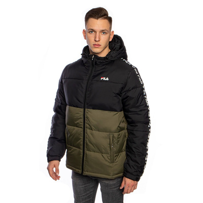 Fila Men Tanner Tape Puffer Jacket grape leaf-black