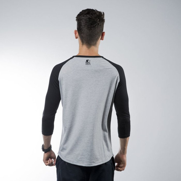 Starter BLACK LABEL koszulka t-shirt Raglan Tee grey heather / black (ST-RA556)