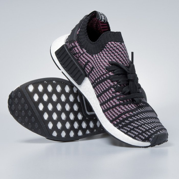 Sneakers buty Adidas Originals NMD_R1 STLT PK core black / grey four / solar pink CQ2386