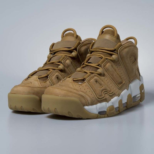 Sneakers buty Nike Air More Uptempo Premium flax / flax-phantom AA4060-200