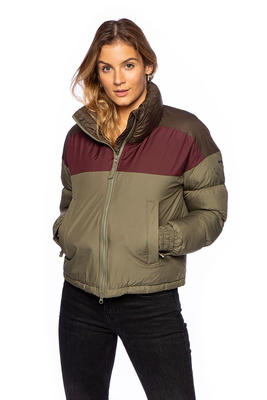 Jacket WMNS Columbia Pike Lake Cropped Jacket khaki/burgundy