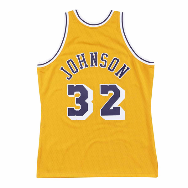 Koszulka Mitchell & Ness Los Angeles Lakers #32 Magic Johnson Authentic Jersey żółta