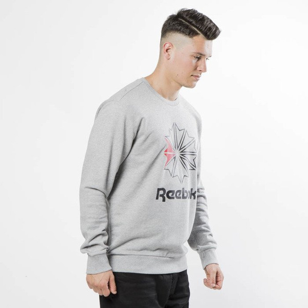 Reebok Classics Bluza Big Starcrest Crew medium grey heather