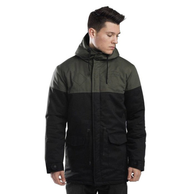 Backyard Cartel kurtka jacket Parka Long khaki / black