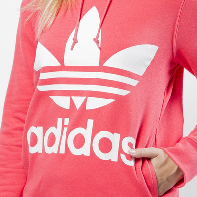 Bluza sweatshirt Adidas Originals Trefoil Hoodie core pink (DH3136)