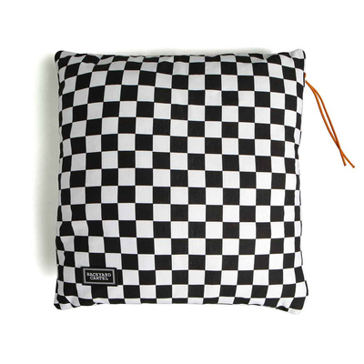 Backyard Cartel Checker Pillow black/white