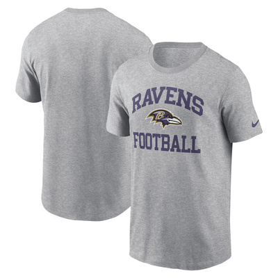 Nike NFL Baltimore Ravens Nike SS Club Crew Tee Dark Grey Heather