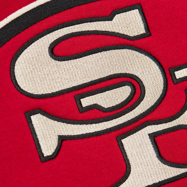 Bluza Mitchell & Ness NFL Heritage Lace-up Crew Vintage Logo San Francisco 49ERS scarlet