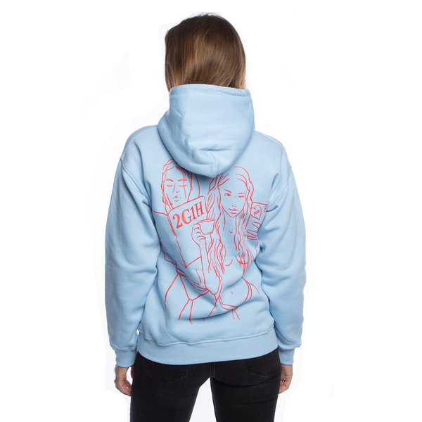 Bluza damska Two Girls One Hoodie Baby Blue Slavic Mornings niebieska
