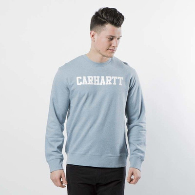 Carhartt WIP College Sweat dusty blue heather / white I024668