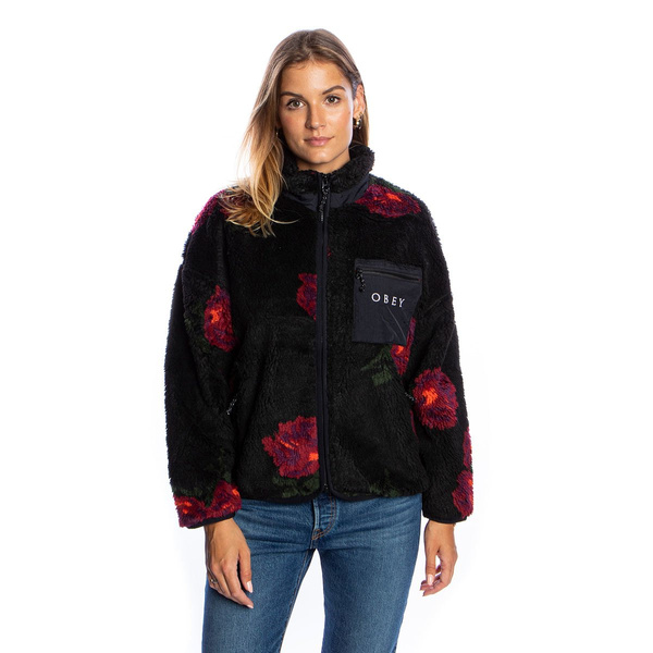 Kurtka damska OBEY Mesa Sherpa Jacket czarna