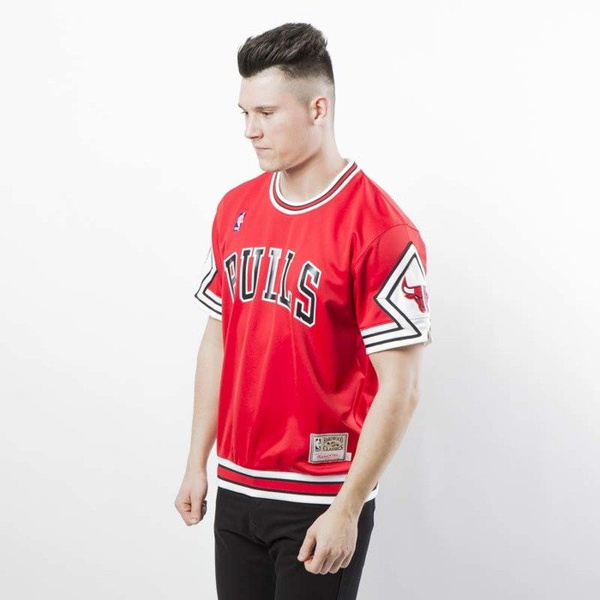 Koszulka Mitchell & Ness Chicago Bulls T-shirt red - Authentic Shooting Shirt