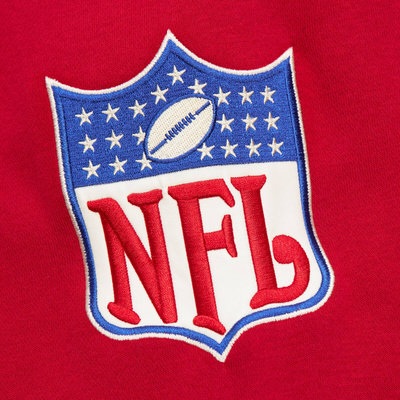 Bluza Mitchell & Ness NFL Heritage Lace-up Crew Vintage Logo San Francisco 49ERS scarlet