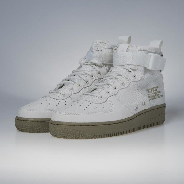 Sneakers buty Nike SF Air Force 1 Mid ivory / ivory - neutral olive 917753-101