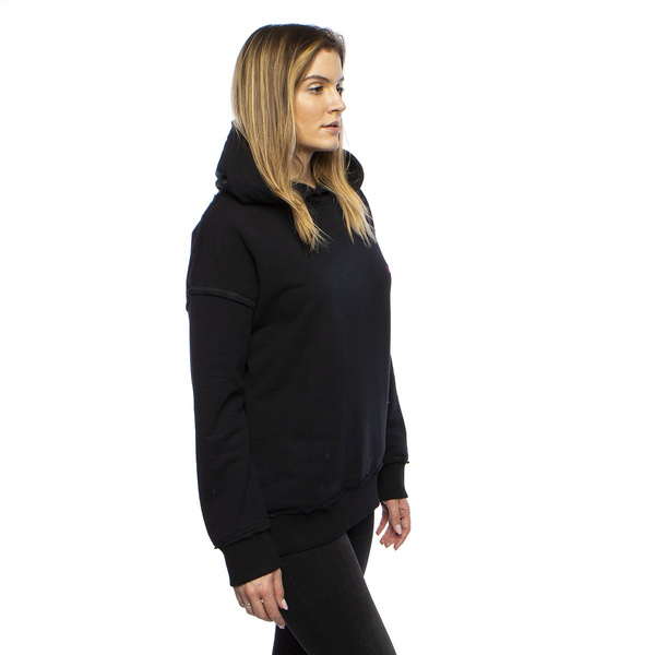 Bluza damska Oddity Boxy Hoodie Circus Space Hoodie czarna