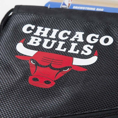 Forever Collectibles drawstring bag Chicago Bulls Diagonal Zip black / black