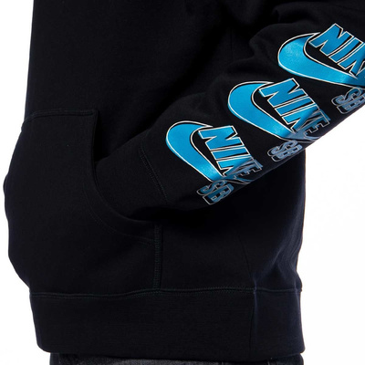 Sweatshirt Nike SB Icon PO Hoodie Tripe Stack black