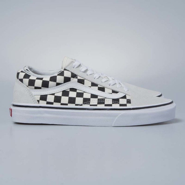 Sneakers buty Vans Old Skool Checkerboard white / black VN0A38G127K