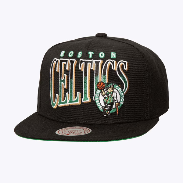 Czapka Mitchell & Ness Boston Celtics Line Work Snapback black