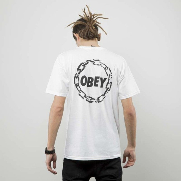 Obey koszulka t-shirt Obey Jumble Chain white