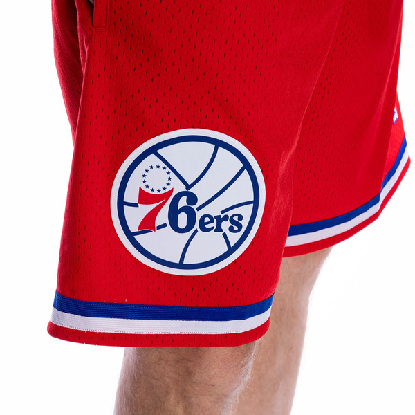 Szorty Mitchell & Ness Philadelphia 76ers czerwone Swingman Shorts