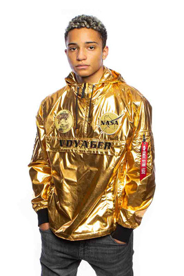 Alpha Industries Voyager NASA Anorak Jacket gold