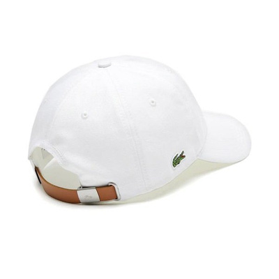 Czapka Lacoste Men's Contrast Strap Cotton Cap biała