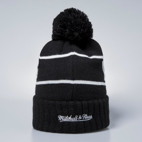 Czapka zimowa Mitchell & Ness Los Angeles Lakers Beanie black / white Glow In The Dark Pom Knit