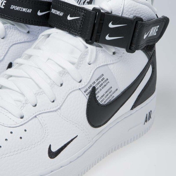 Sneakers buty Nike Air Force 1 Mid '07 LV8 white / black-tour yellow (804609-103)