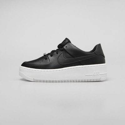 Sneakers buty damskie Nike Air Force 1 Sage Low black / black-white (AR5339-002)