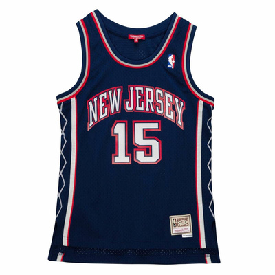 Koszulka Mitchell & Ness New Jersey Nets #15 Vince Carter Swingman Jersey granatowa