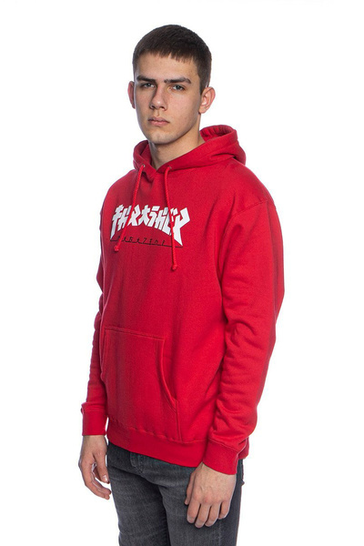 Bluza Thrasher Godzilla Hood czerwona
