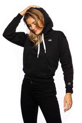 WMNS Sweatshirt Champion Organic Cotton Blend C Logo Hoodie black