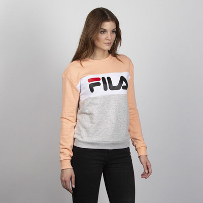 Fila WMNS Leah Crew Sweat Women light grey-melange bros-salmon-bright white