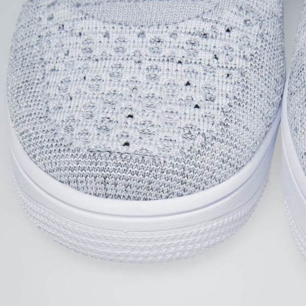 Sneakers buty Nike Air Force 1 Ultra Flyknit Mid wolf grey / wolf grey-white 817420-003