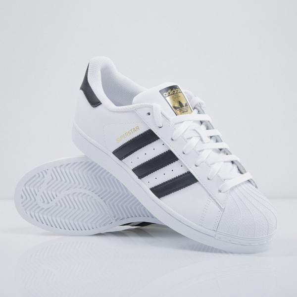 Sneakers buty Adidas Superstar kolor white / black (C77124)
