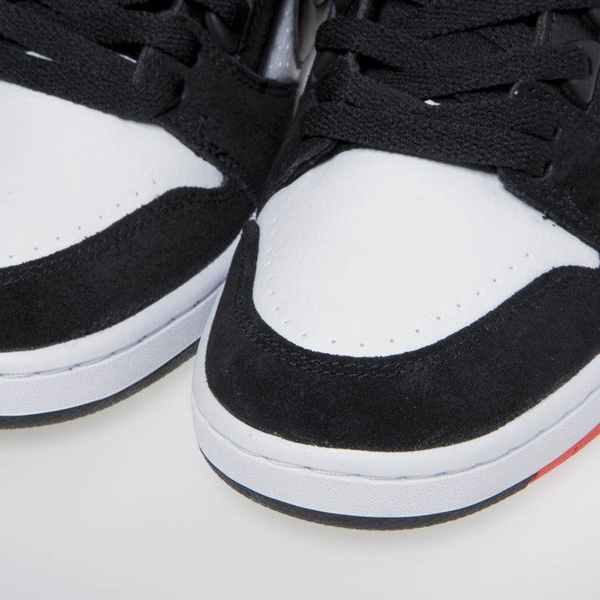 Sneakers buty Nike Air Force II Low black/black-white-hebanero red (AO0300-006)