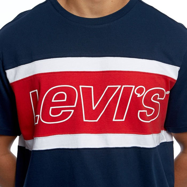 Koszulka Levi's Color Block Tee Jersey navy/red/white