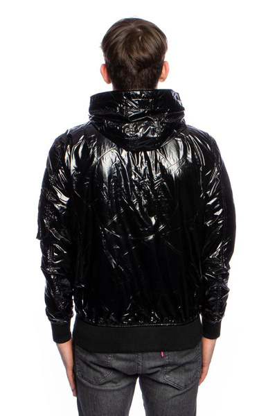 Kurtka Alpha Industries Bomber MA-1 LW Hooded NASA Jacket czarna