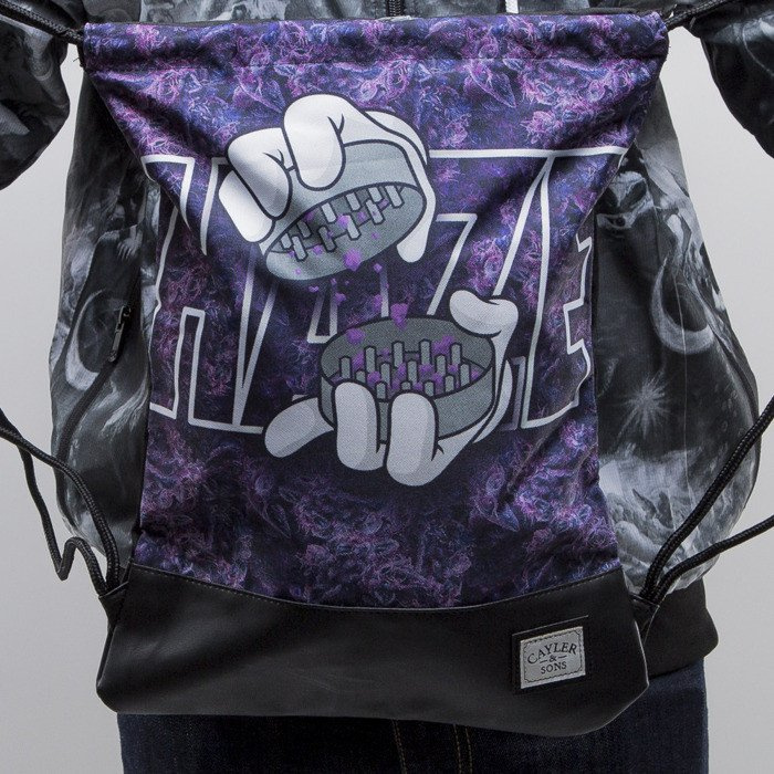 Cayler Sons gym bag Haze black purple budz (CAY-SS15-GB-07