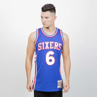 Mitchell & Ness Philadelphia Sixers #6 Julius Erving blue Swingman Jersey 