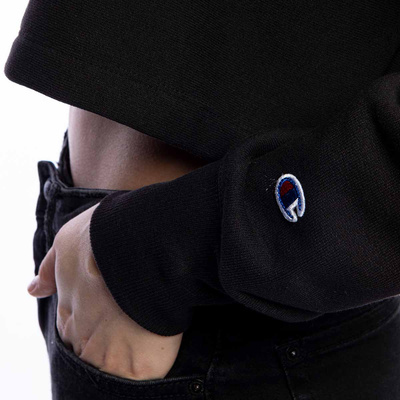 WMNS Sweatshirt Champion Reverse Weave Cropped Oversized Crewneck black