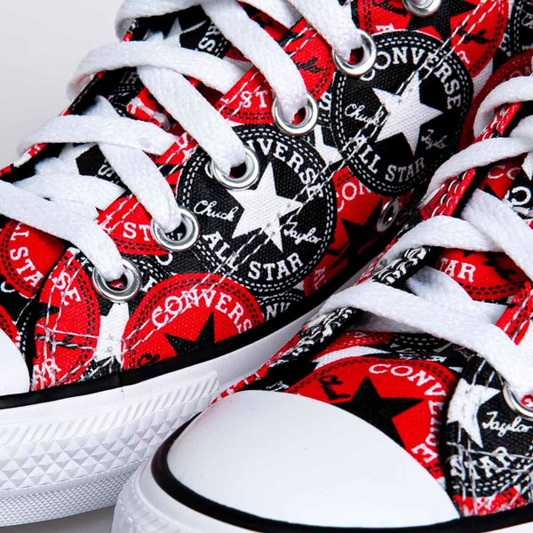 Sneakers buty damskie Converse Chuck Taylor All Star OX czerwone (166986C)