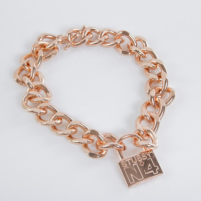 Stussy chain No. 4 Lock Necklace rose gold