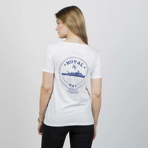 Koszulka damska Harp Team Royal Navy white