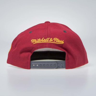 Mitchell & Ness Cleveland Cavaliers Snapback Cap burgundy / grey Melange Patch