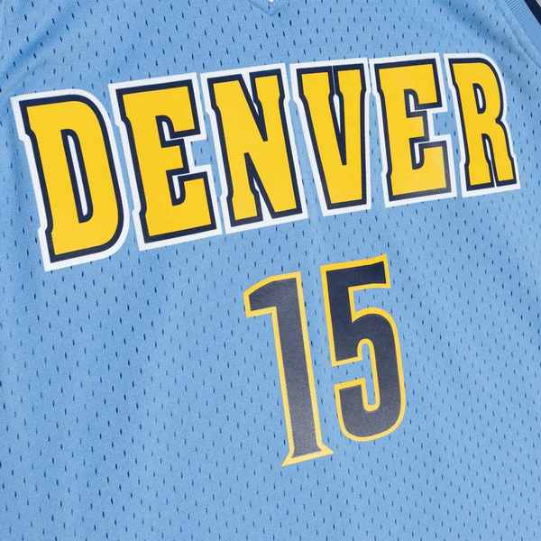 Mitchell & Ness Denver Nuggets #15 Nikola Jokic Swingman Road Jersey teal